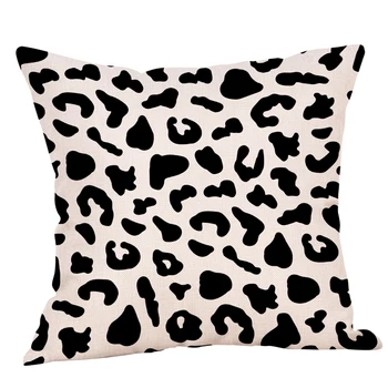 

4pcs/pack Throw Pillow Cover Cushion Car Interior Office Bedroom Home Decorative Living Room Bed Chair Cotton Linen Milk Cow