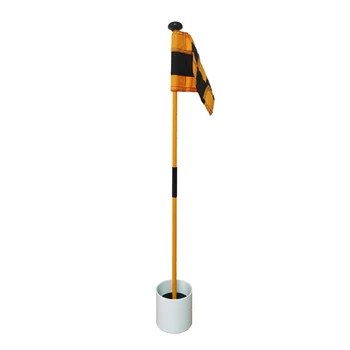 

Outdoor Sports Detachable Portable Home Garden Training Aids Practice Gift Hole Cup Golf Flag Putting Green Backyard Stick Nylon