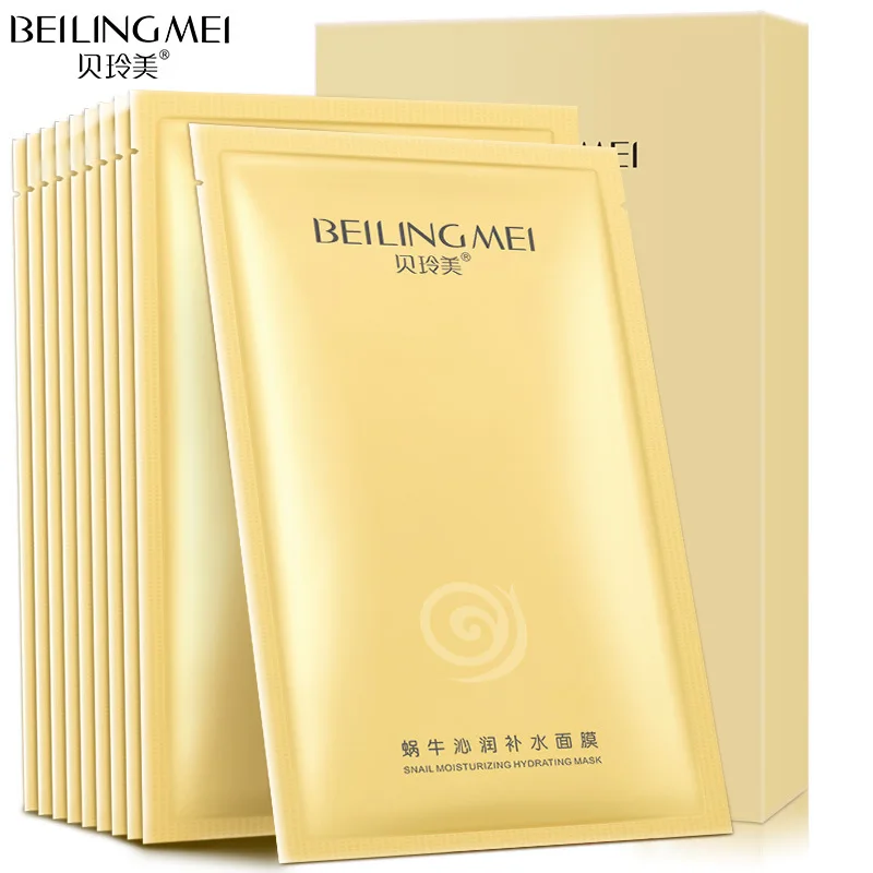 snail face mask silk skin care korean sheet Moisturizing Anti-Aging Oil-control Acne Treatment Whitening |