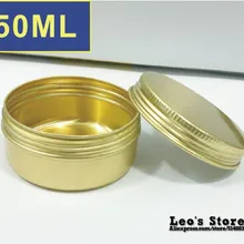 27 мм x 56 мм 100 шт./лот 50 мл золотые алюминиевые банки, контейнер для крема и косметики, электронная защита, LAJ-17b