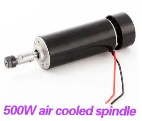 500 Вт с воздушным охлаждением шпинделя ER11 зажимы цанговые CNC 0.5KW мотор шпинделя+ регулятор скорости питания для DIY CNC - Цвет: 500W spindle