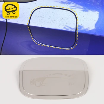 

CARMANGO for Honda Accord 10th 2018 2019 Auto Car Styling Gas Fuel Tank Cap Cover Trim Sticker Frame Chrome Exterior Accessories