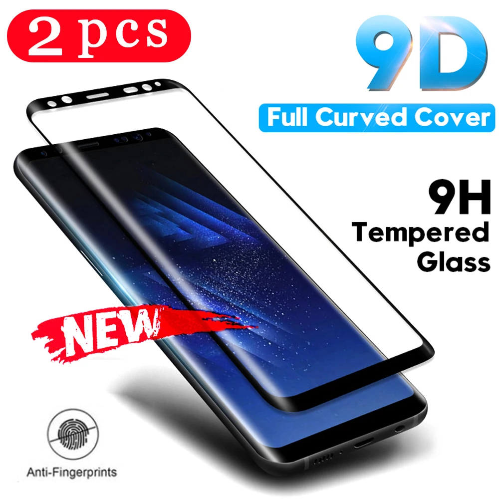 2 шт. полное покрытие для samsung galaxy s10 s9 s8 plus s7 edge закаленное стекло note 8 9 10 pro защита