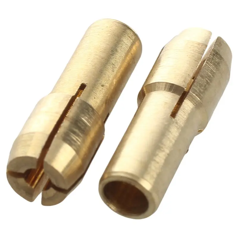 10 Pieces Mini Drill Brass Collet Chuck for Rotary Tool 0.5-3.2mm