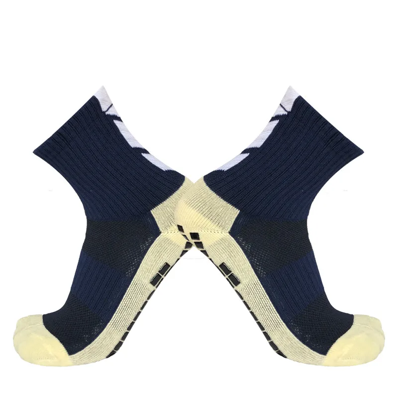 Противоскользящие подошвенные резиновая пробка футбольные носки мужские спортивные гетры пятки в форме стрелки футбольные носки для мужчин wo