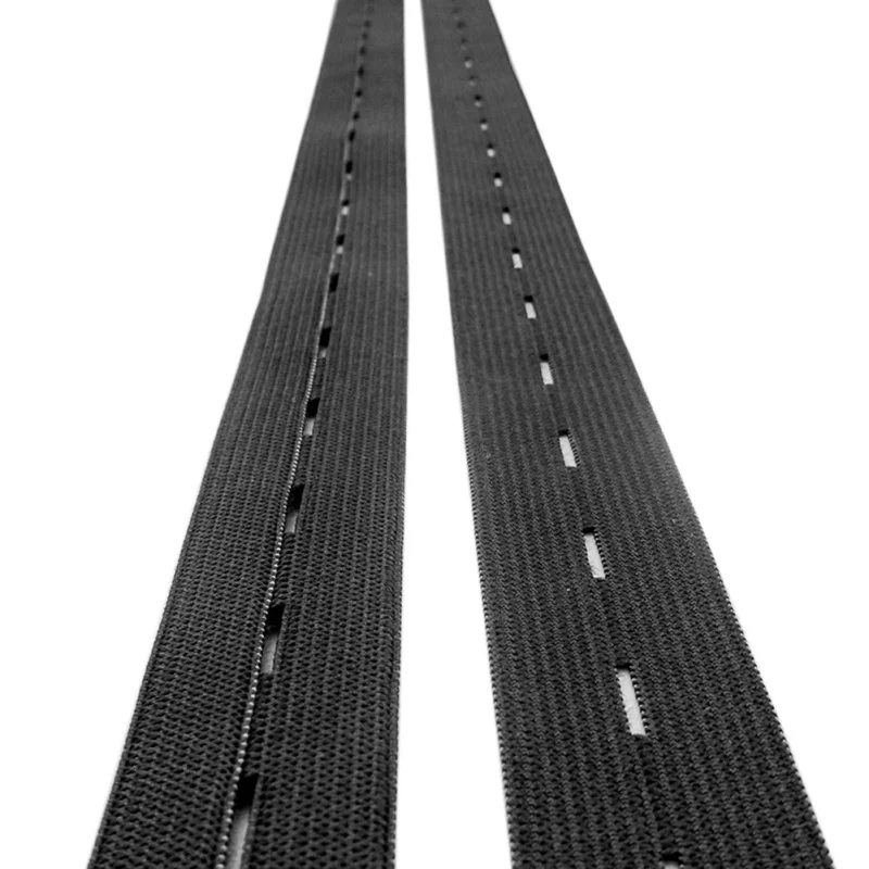 40 м плоская эластичная лента живот регулируемые Эластичная лента швейная Костюмы аксессуары для детей черный, белый цвет 15/20 мм
