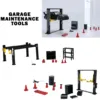 12PCS/set 1/64 Diorama Garage Maintenance Tools Set Alloy Die-Cast Model Car Display model 1