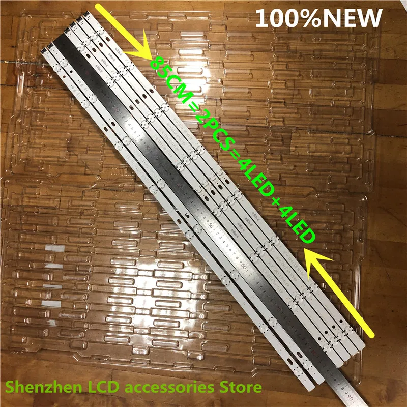 6 шт./партия светодиодная подсветка для LG 43LH604V 43LH602V 43LH600V LC430DUE (FJ) - Цена: 938,52 - 7 951,17 руб.