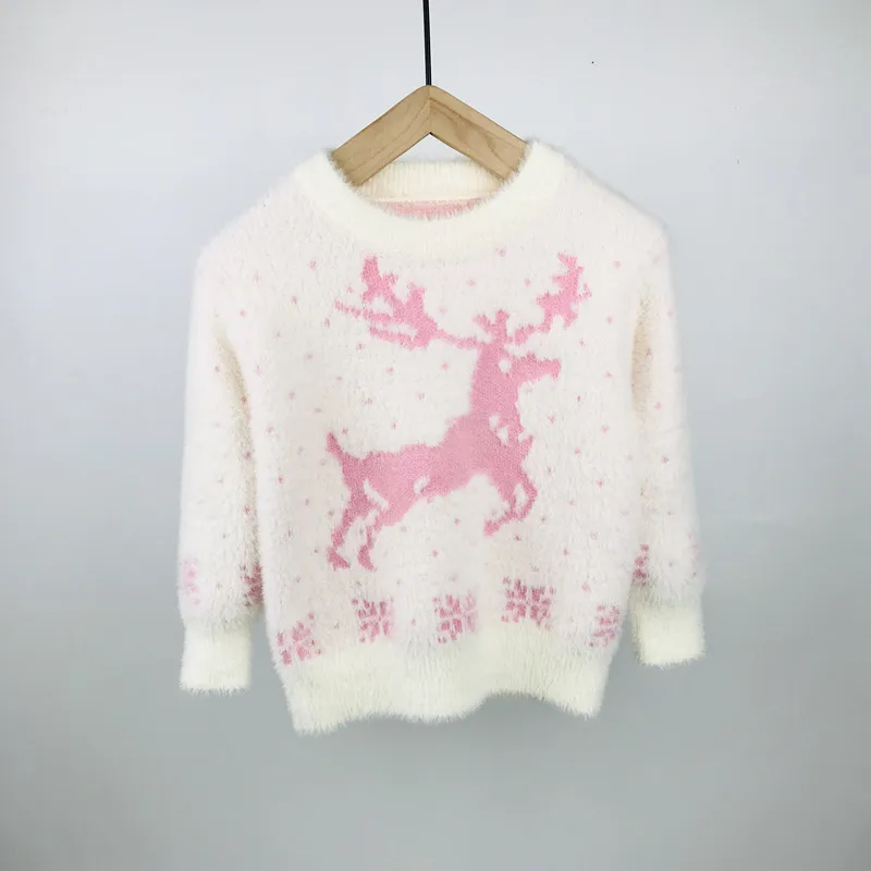 deer fall winter autumn toddler girl sweater warm knitted sweater kids clothing girls top 4 years christmas baby girl cardigan