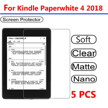 

5pcs Matte Clear Screen Protector Anti-Explosion Protective Film For Amazon Kindle Paperwhite 4 10th Generation 2018
