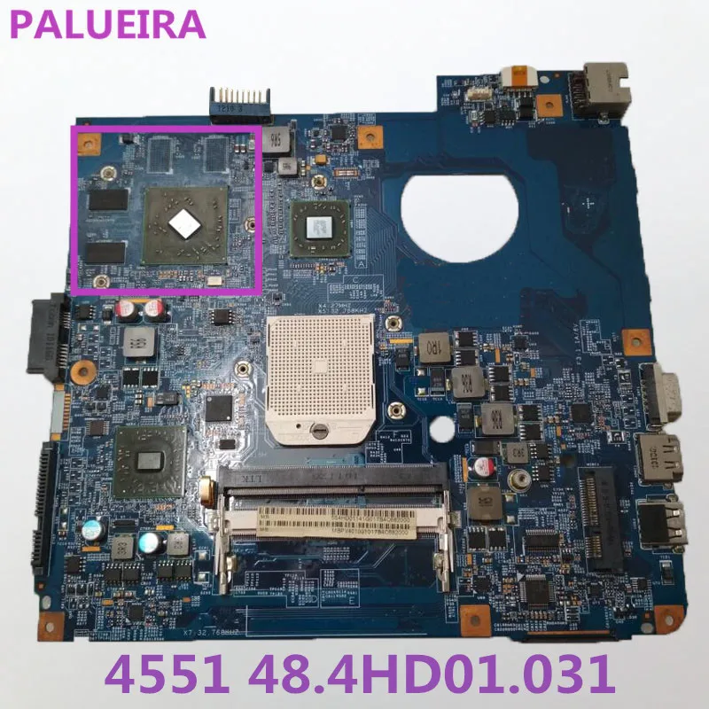 PALUBEIRA MBPV301001 MB. PV301.001 для acer aspire 4551 4551G материнская плата для ноутбука JE40-DN MB 48.4HD01.031 с 4 чип VGA DDR3