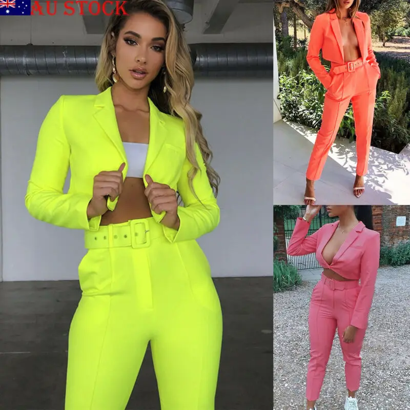 

Work Ol Suit Female Blazer And Pants Suit Set Female Coat Women Blazer sets Sexy Chic Suit Women Office Set 2PCS Outfits Female