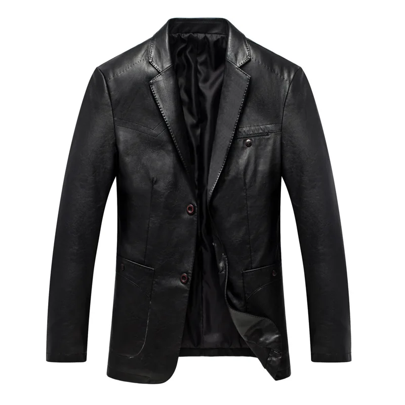 

2020 Spring Main Push of Goods Business Casual Leather Suit MEN'S Coat Spring And Autumn Suit 1711