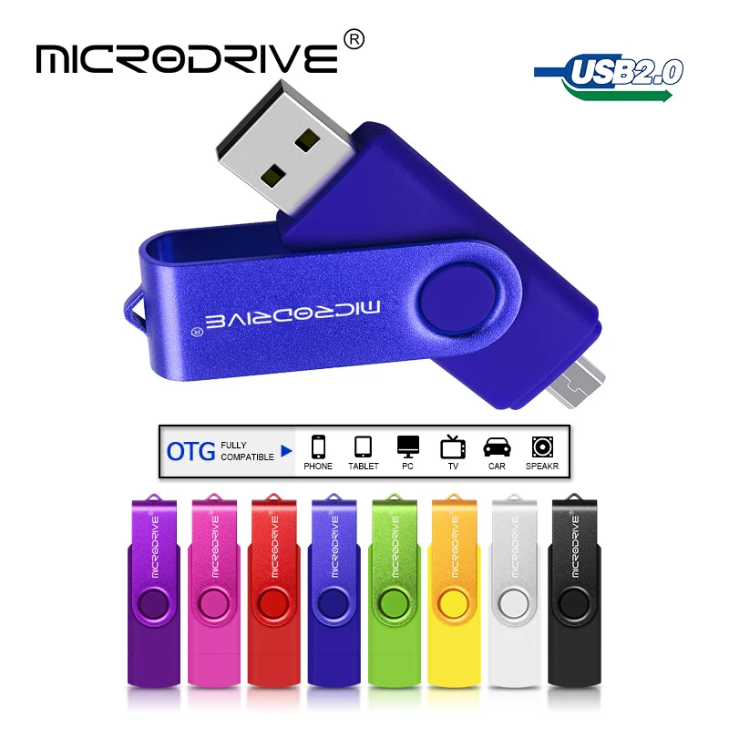 

Rotatable smart OTG usb flash drive 64gb 32gb 16gb 8gb 4gb 128gb pen drive Thumb drives memory stick for phone otg usb pendrive