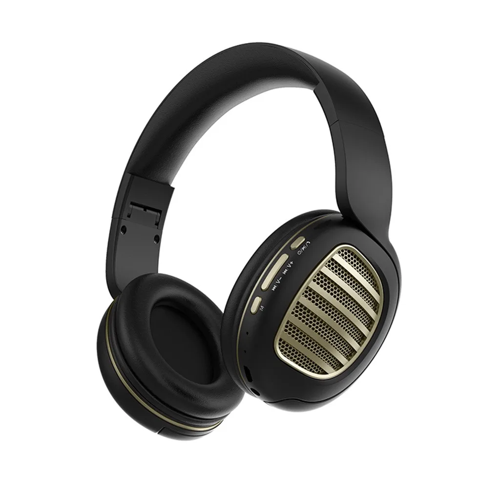 Складные Bluetooth гарнитуры наушники с микрофоном Поддержка Tf карты MP3 Fm радио беспроводная музыка Bluetooth наушники