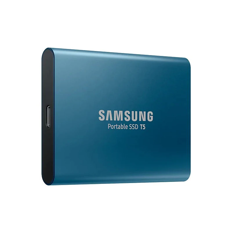 SAMSUNG Внешний Портативный SSD T5 USB3.1 250 ГБ 500 1 ТБ внешний жесткий диск твердотельный накопитель диски HDD для настольных ПК ноутбук - Цвет: Синий