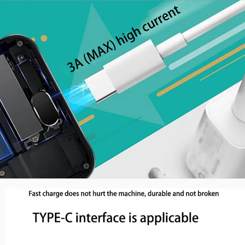 

Quick Charge Practical Portable Durable TPE Type-c Data Cables Phone Accessories
