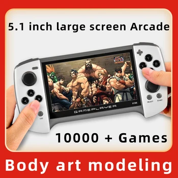 

X19S 5.1inch Video Game Console 8GB Double Rocker Handheld Game Player Portable Retro Console Support MP4 Player TF For Kid Gift
