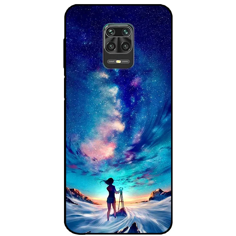 For Xiaomi Redmi Note 9S Case Soft Silicone Back Case for Xiaomi Redmi Note 9 Pro Note9s 9 s Case Redmi9 9S Black Phone Cover 