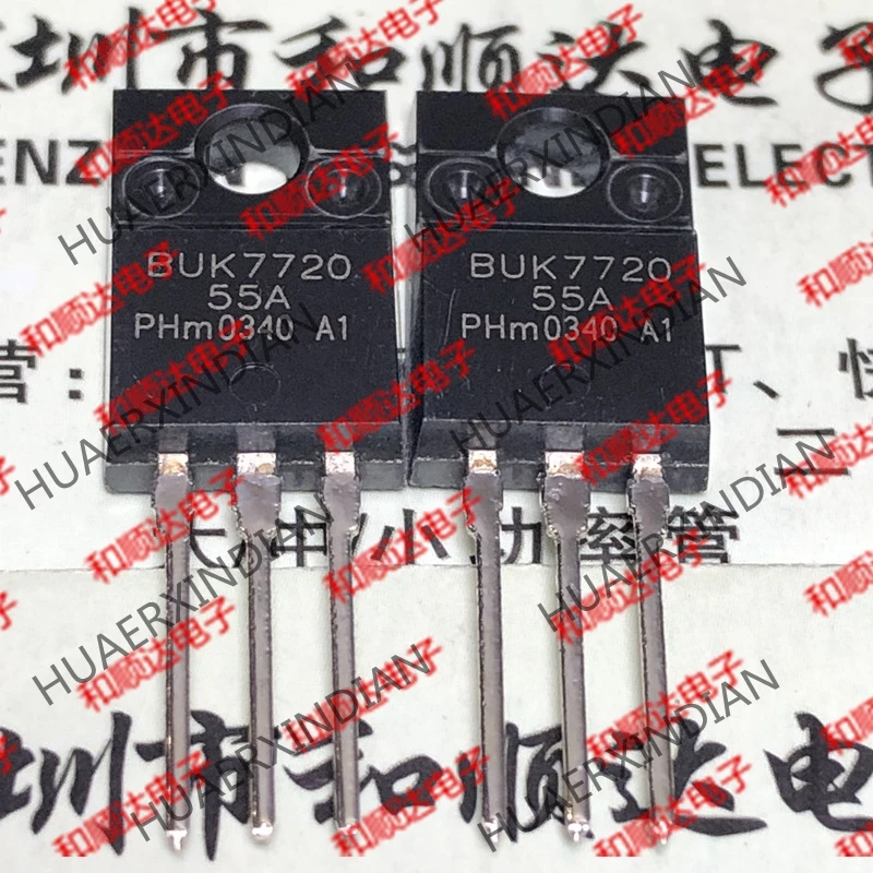 5 шт., новые оригинальные кнопки BUK7720-55A TO-220F 55В 29A