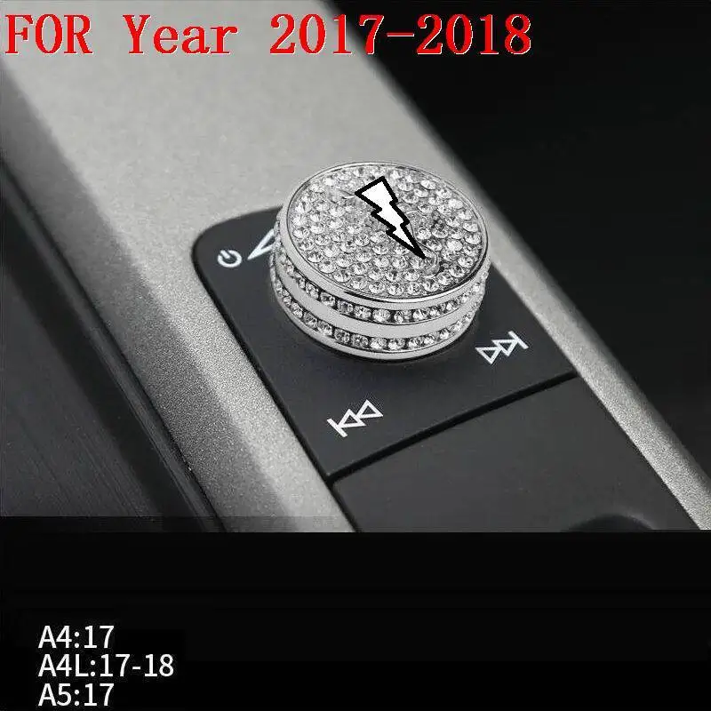 Автомобильный персонализированный хромированный обновленный модифицированный декоративный аксессуар для стайлинга автомобиля яркие блестки Чехлы 17 18 для Audi A4L