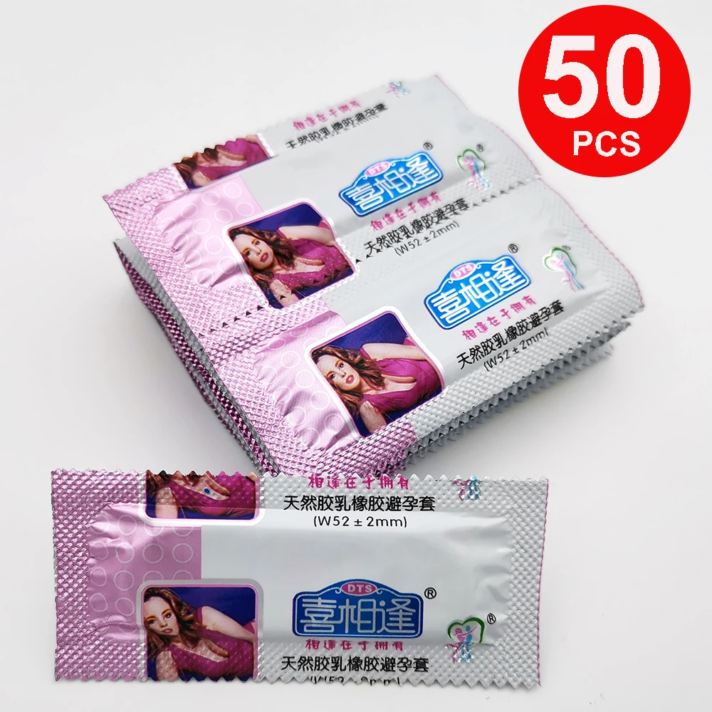 50 Pcs Lots Fruit Flavor Condoms For Men Smooth Penis Sleeve Thin Condom Adult Sex Products