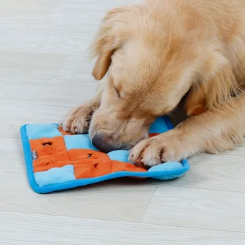 

Small Square Vocal Sniffing Cushion Dog Fun Toys With Sound Available On Both Sides Soft Mat Pet Supplies Reduce Pet Agitation