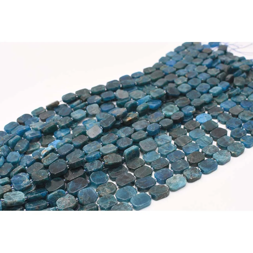 12x16mm AA Natural Smooth Apatite irregular rectangle shape Stone Beads For DIY necklace bracelet jewelry make 15 