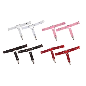 

2x Leather Rivet Leg Garter Belt Harness Strap Cosplay Party Suspender Anti-Slip