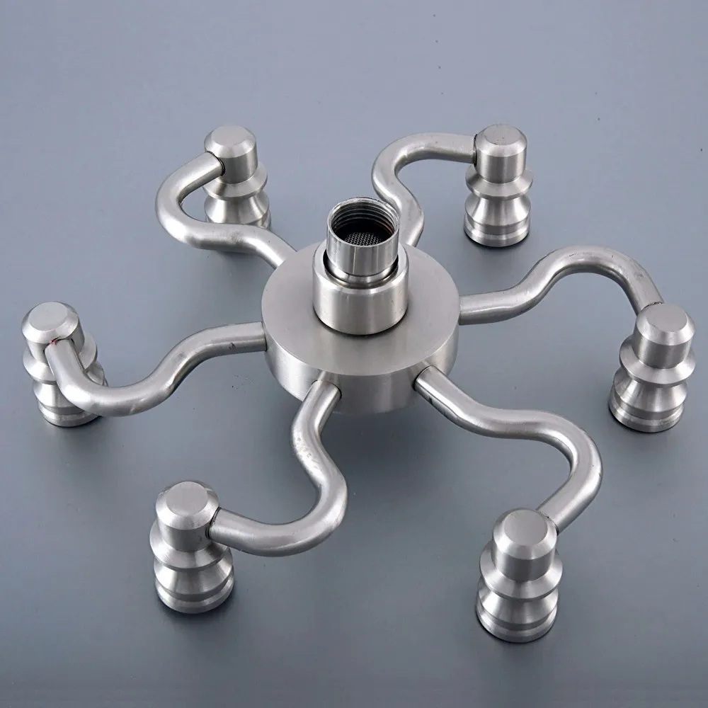 chuveiro redondo com cabeça de acessório para níquel portátil