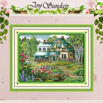 

The fairy tale hut Patterns Counted Cross Stitch 11CT 14CT Cross Stitch Set Wholesale Cross-stitch Kit Embroidery Needlework
