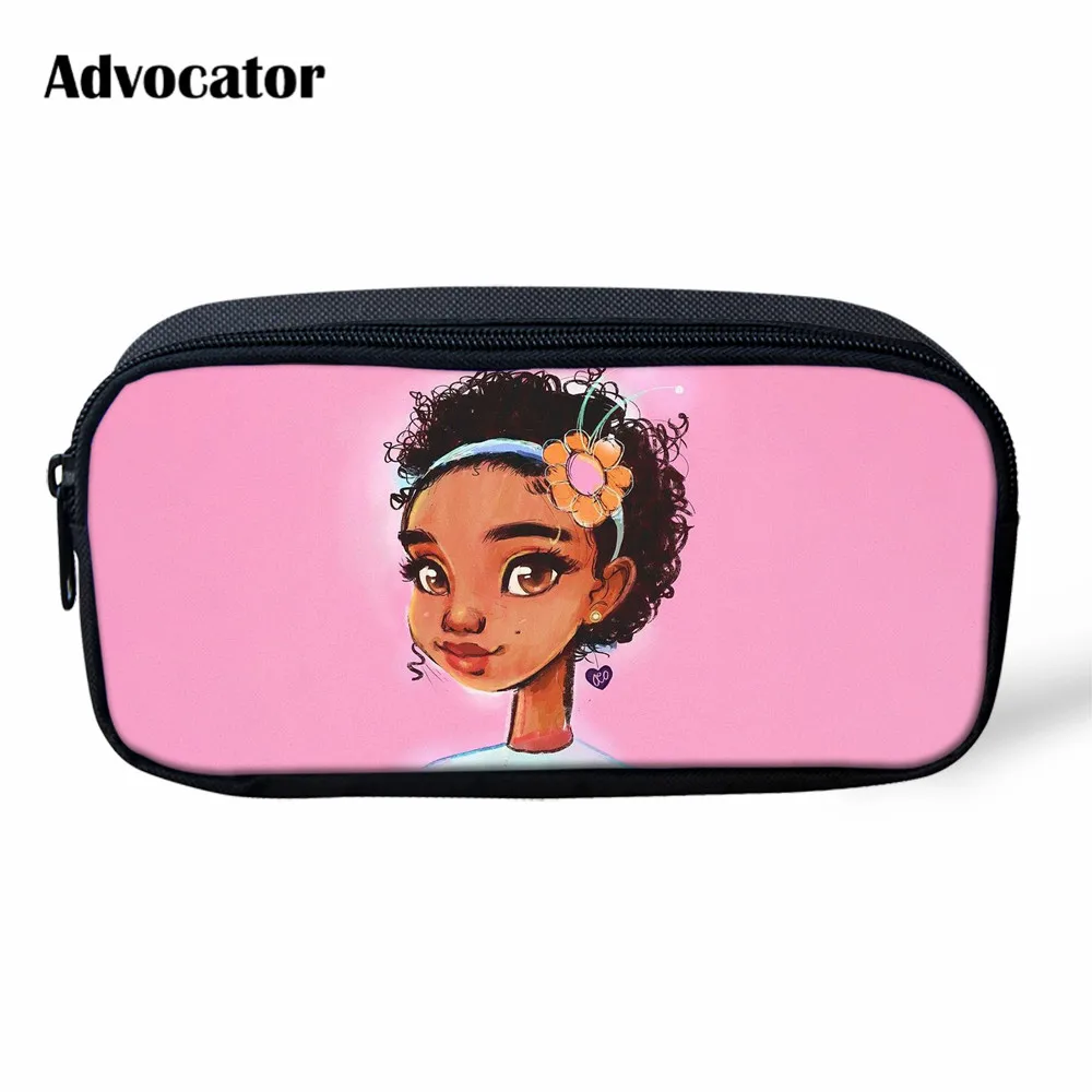 

ADVOCATOR fashion kawaii Cartoon American baby Girls Pattern pencil box for Women Cosmetic Bag Makeup Case Children Girl Pen Bag