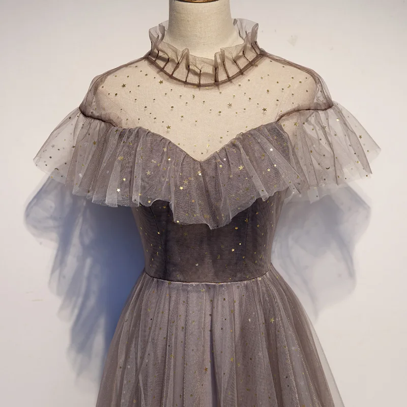 Шикарное вечернее платье с блестками, элегантное, Сетчатое, Qipao, полная длина, женское вечернее платье, изысканное, сексуальное, без черного цвета, Robe De Soiree