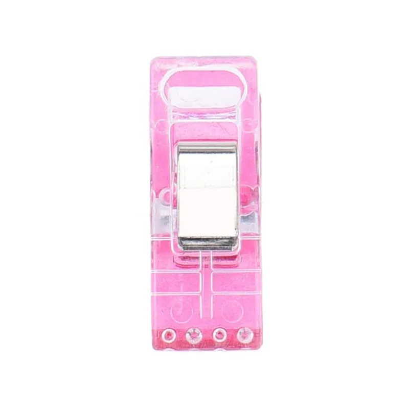 Sewing Accessories Sewing Clips Plastic Clips Garment Clips Plastic Spring Clamps 50 PCS Clear Sewing Craft Quilt Binding Plastic Clips Clamps Pack