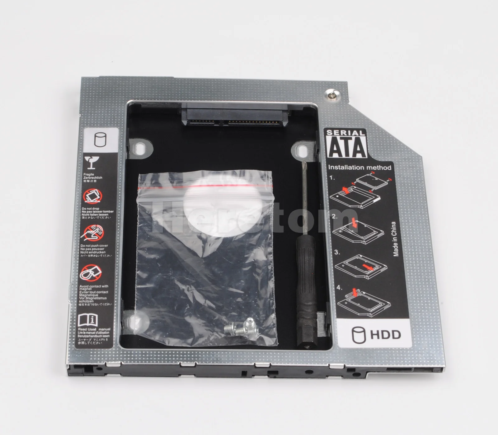 

Переходник для второго жесткого диска SATA 9,5 мм, Оптический отсек для Dell Latitude Precision E4300, E4310, 2,5 дюйма