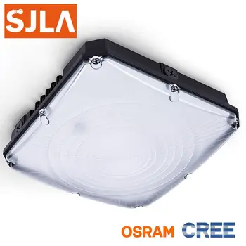 

Waterproof Led Canopy Light Warehouse Backyard Garage Gas Station Lamp Workshop Area Playground Gym Shop Building Carport Ceilin