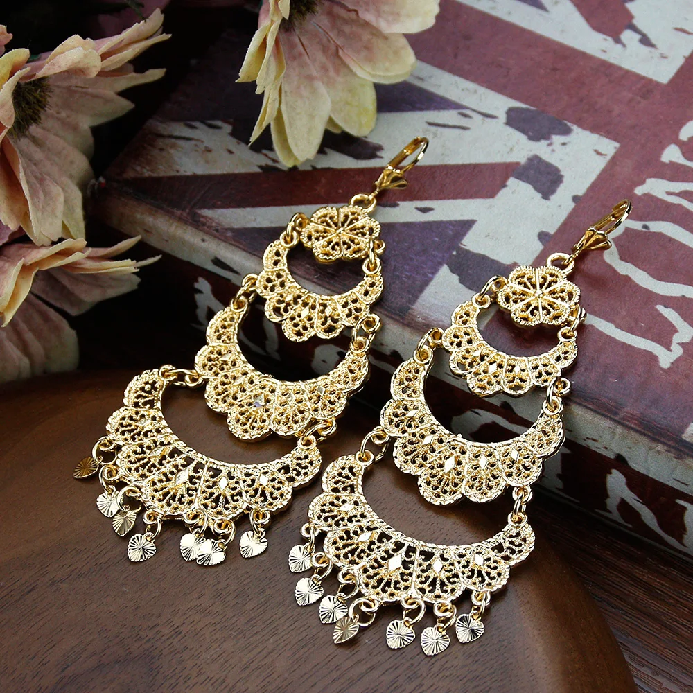 Women Gold Earring Morocco Jewelry Morocco Wedding Fashion Jewelry