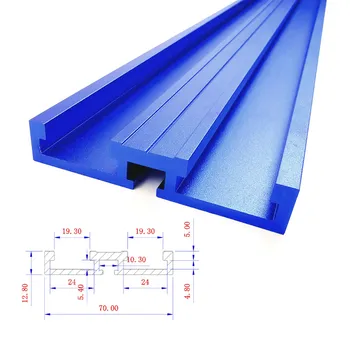 

Woodworking T track T-slot Miter Track Aluminium Alloy Miter Track Chute DIY Tools Type-70 for Table Saw Pusher