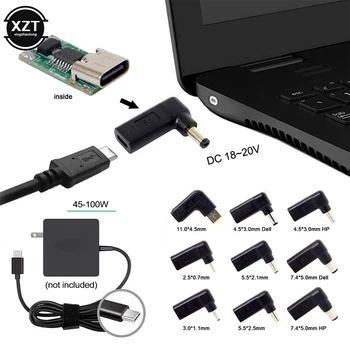 

Laptop Power Adapter Connector DC Plug USB Type C Female to Universal Male Jack for Lenovo Dell for Asus Notebook Charger