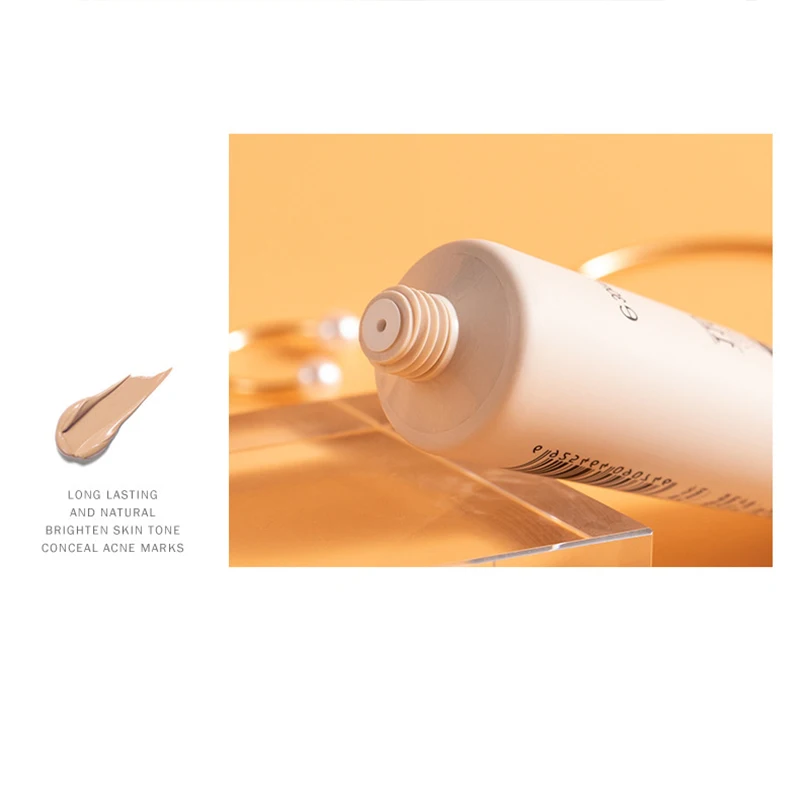 1 Pcs Face Liquid Foundation Moisturizing BB Cream Concealer Oil-control Full Coverage Flaw Waterproof Long Lasting Cosmetic