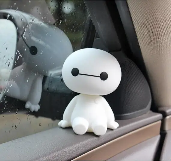 Disney Anime Car Interior Decoration Mini Figure Deadpool Center Console Rearview Mirror Decoration For Car Products Accessories white