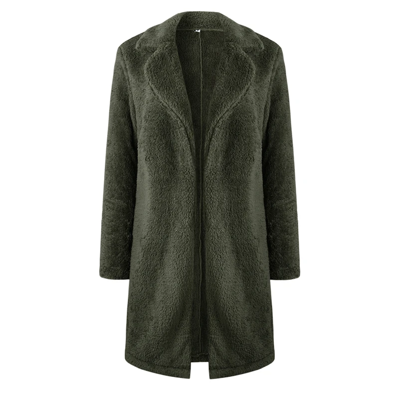 Новинка, зимнее женское меховое пальто с мишкой Тедди, Женская винтажная куртка до колена, верхняя одежда