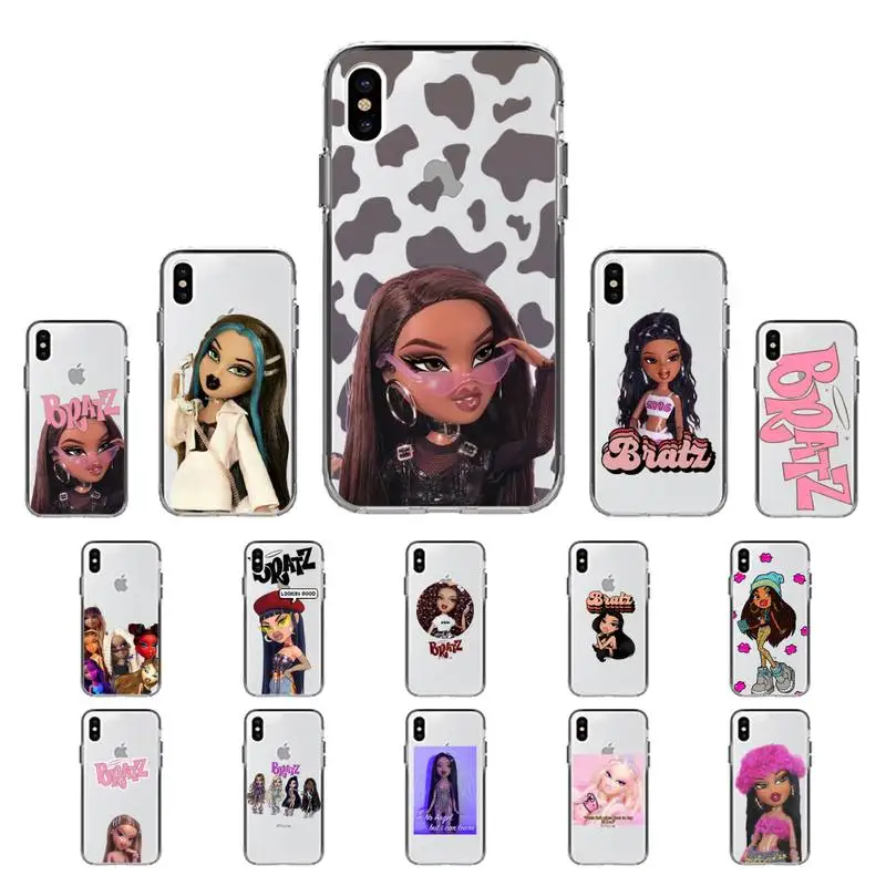 YNDFCNB lovely Doll Bratz Phone Case for iPhone 11 12 pro XS MAX 8 7 6 6S Plus X 5S SE 2020 XR fundas