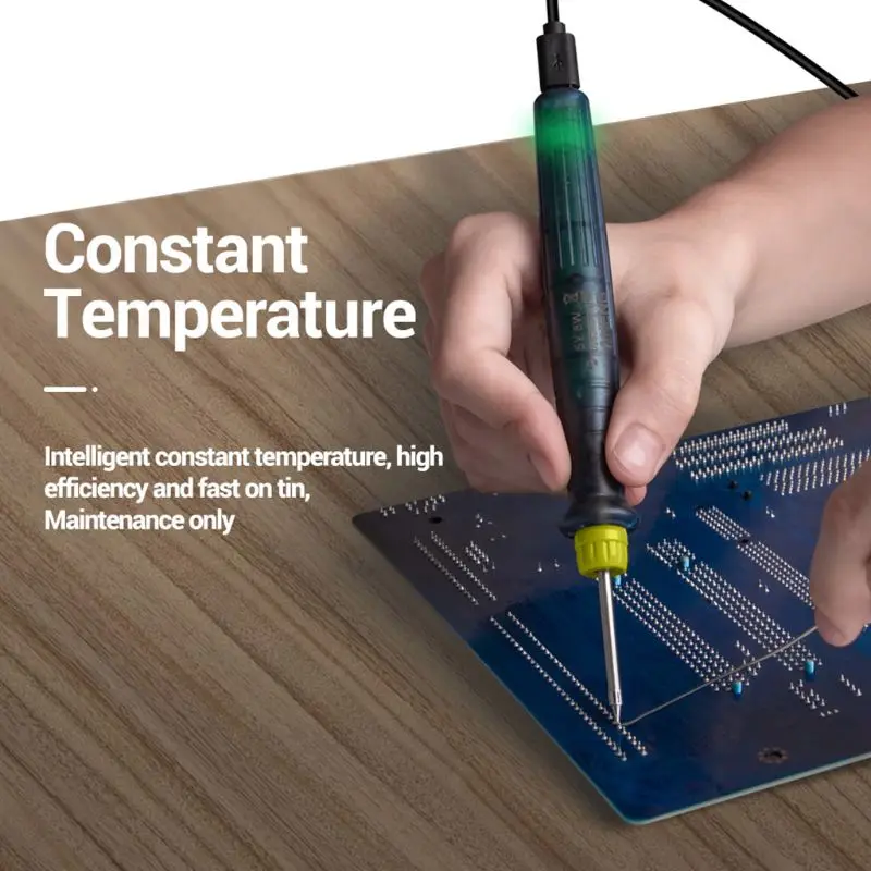 Портативный USB паяльник 5 в 8 Вт Регулируемая температура паяльная станция