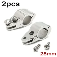 2x лодка морской Бимини серебро Нержавеющая сталь 2x" шарнирная челюсть Слайд зажим запчасти