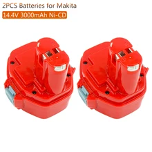 2X Замена для Makita 14,4 V Батарея 3.0Ah Ni-CD Мощность инструмент Батарея 1420 1422 1433 1434 1435 6280D 192600-1 батареи електричюеского инструмента
