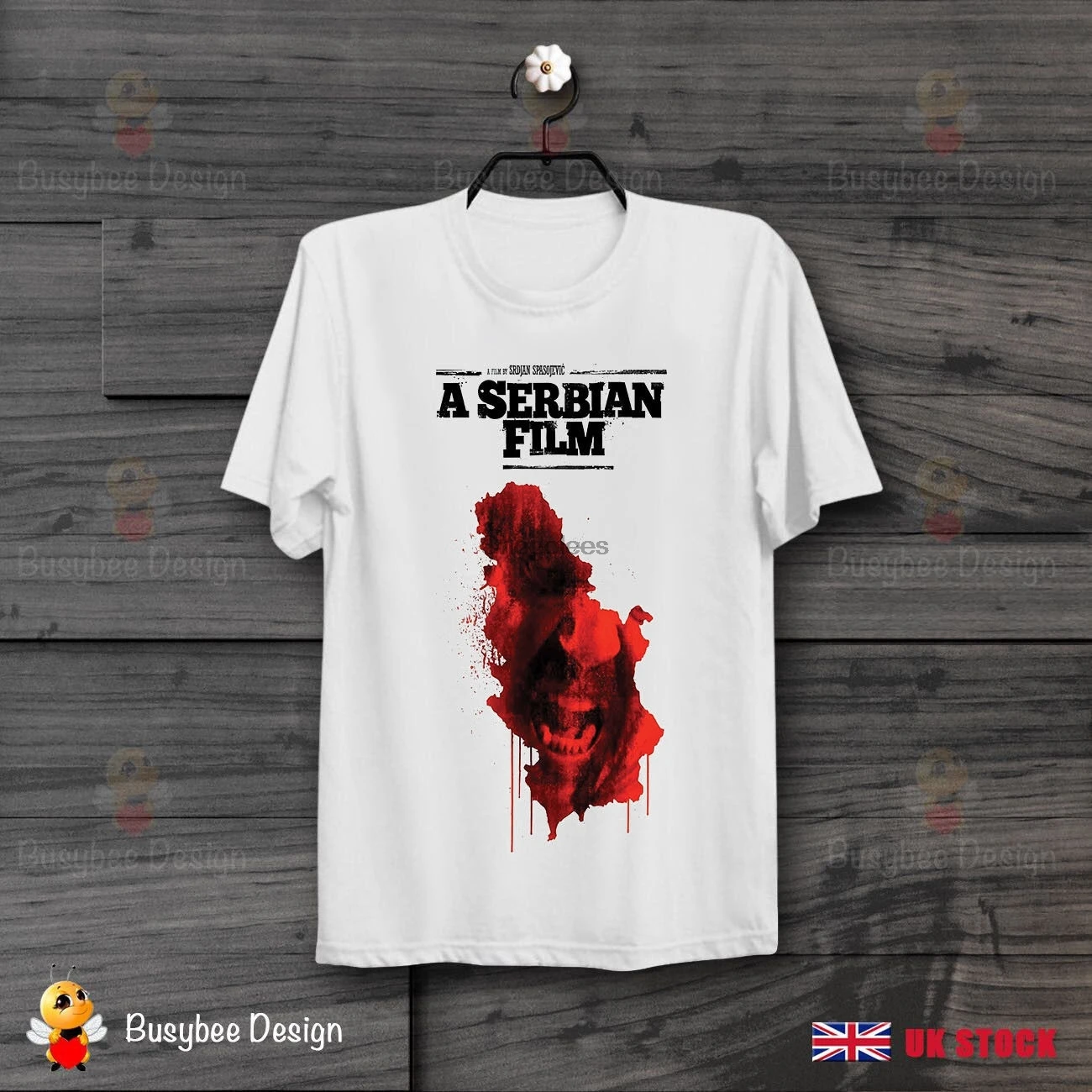 Camiseta de película de terror hombre, póster de película de terror de un serbio, cine sadista, a la justicia|Camisetas| - AliExpress