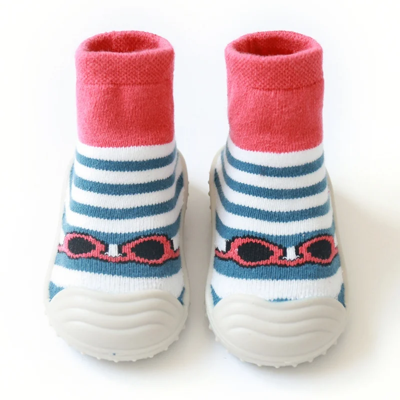 

Baby Boys Girls Shoes Infant Autumn Cotton Cartoon Print Socks Warm Anti Slip Floor Socks Shoes Leg Warmer