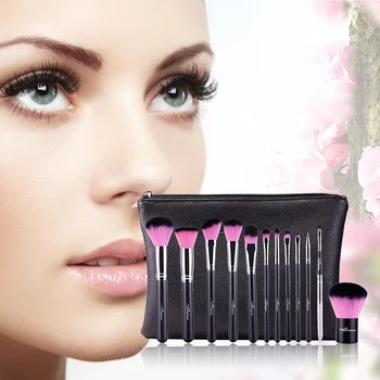 

High Quality New 12Pcs Makeup Cosmetic Foundation Makeup Brushes Kit With A Brush Bag
