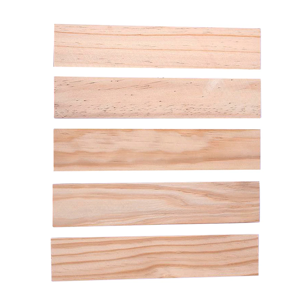 250mm Long Wooden Strips Wood Sticks for Sand Table Building Model Accessory 250 X 50 X 5mm